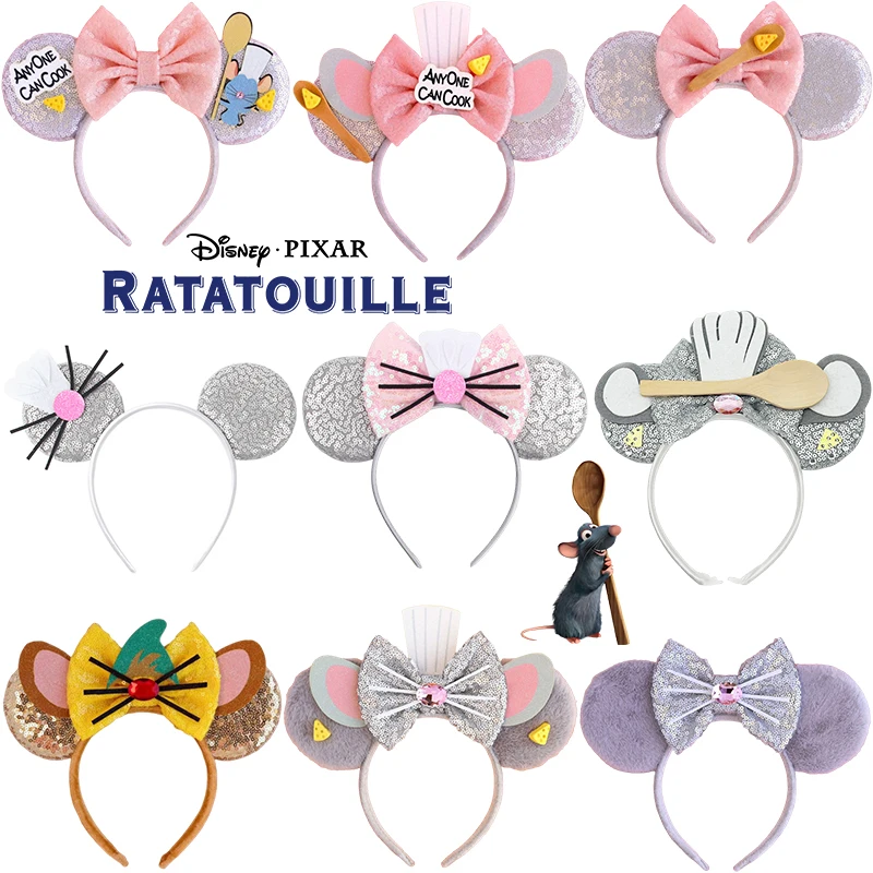 Reindeer Antlers Headband - Disney Ratatouille Hairband Girl Spoon Sequins