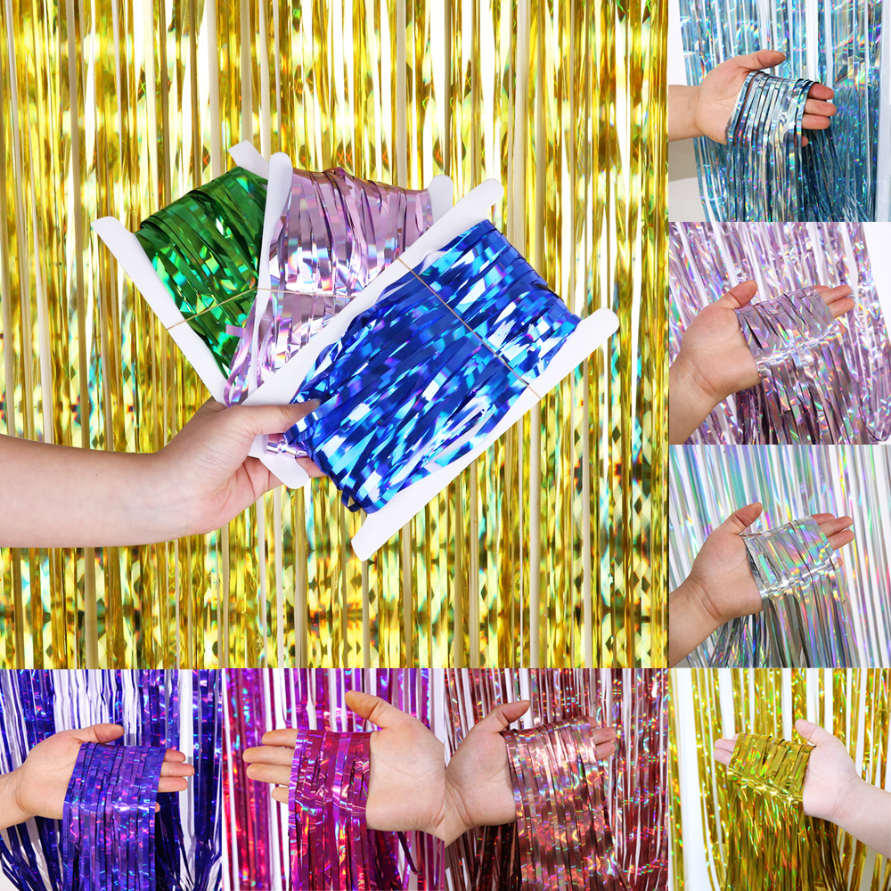Tinsel Garland Decoration - 2M Gorgeous Party Backdrop Glitter Tinsel
