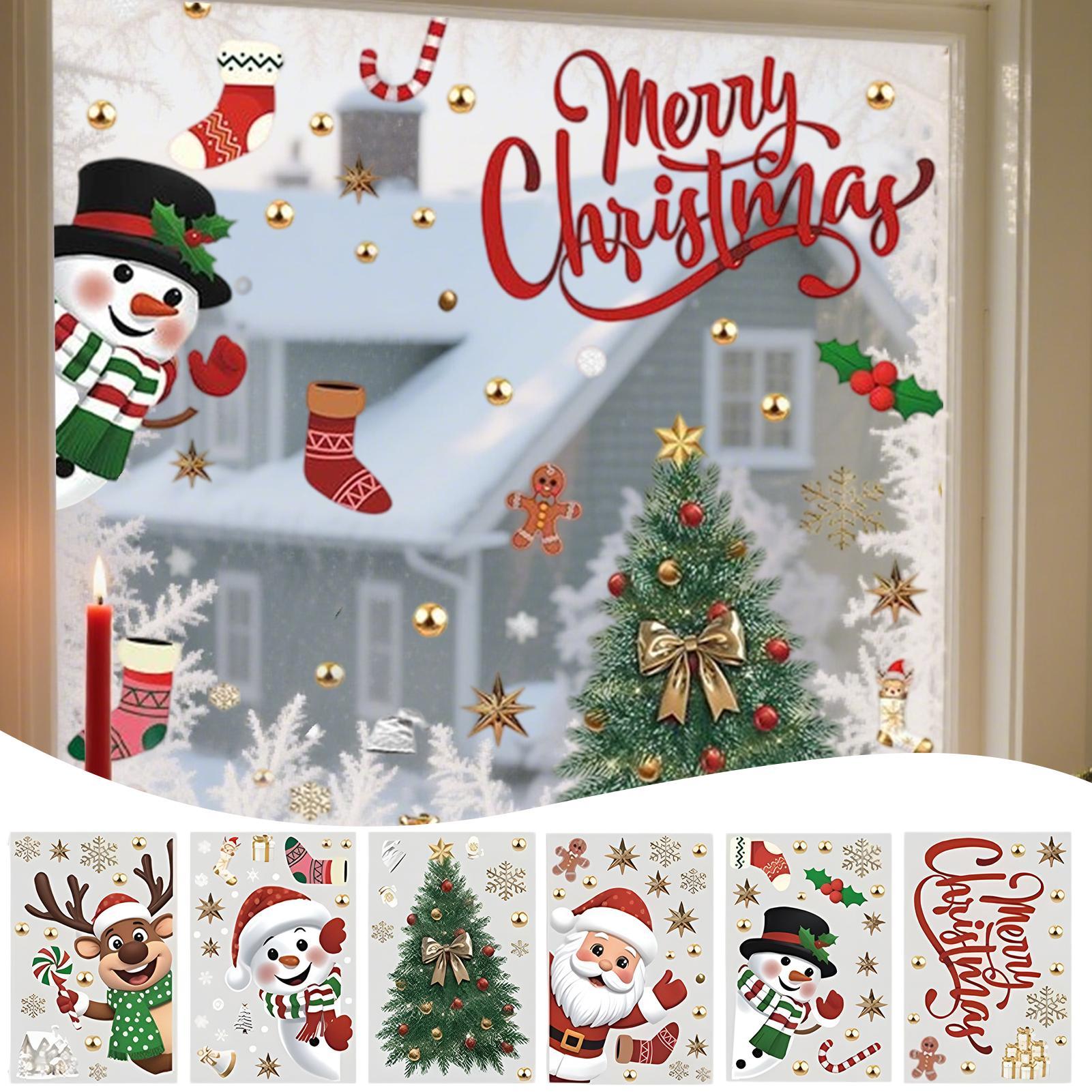 Christmas Window Decorations H - Snowflake Window Decal บทวิจารณ์และราคา