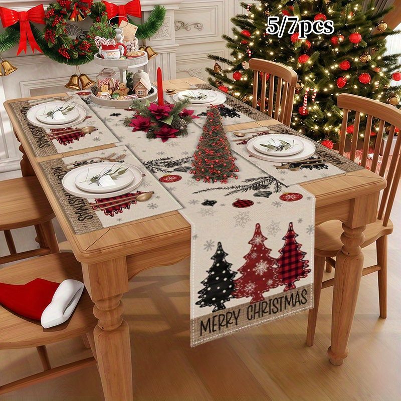 American Country Christmas Tab - Christmas Table Runner บทวิจารณ์และราคา