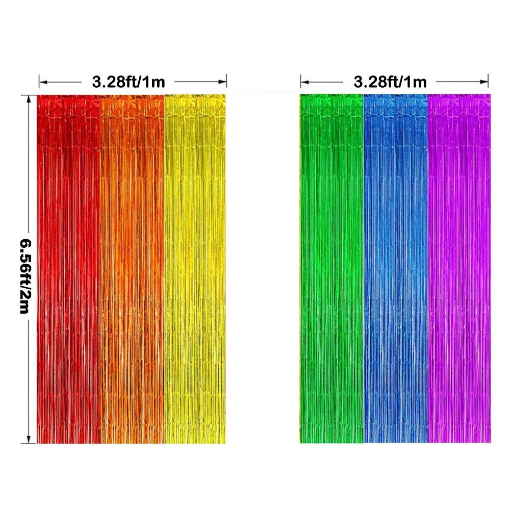 Party Backdrop Fringe Tinsel C - Tinsel Garland Decoration บทวิจารณ์และราคา