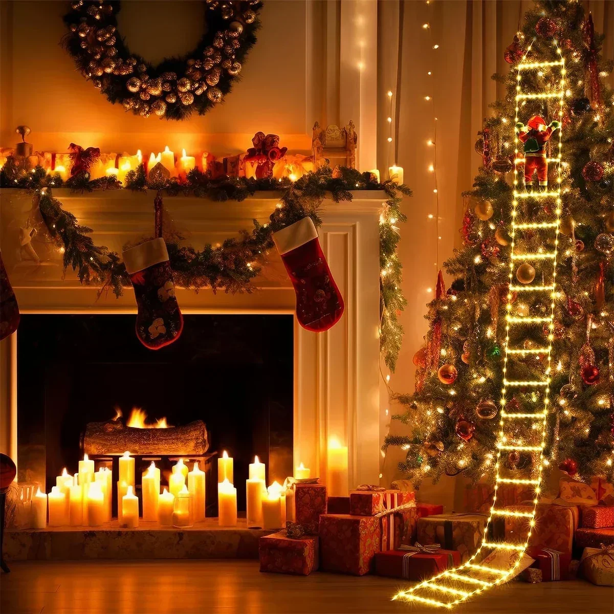 LED Ladder Light for Santa Cla - Christmas Lights Outdoor บทวิจารณ์และราคา