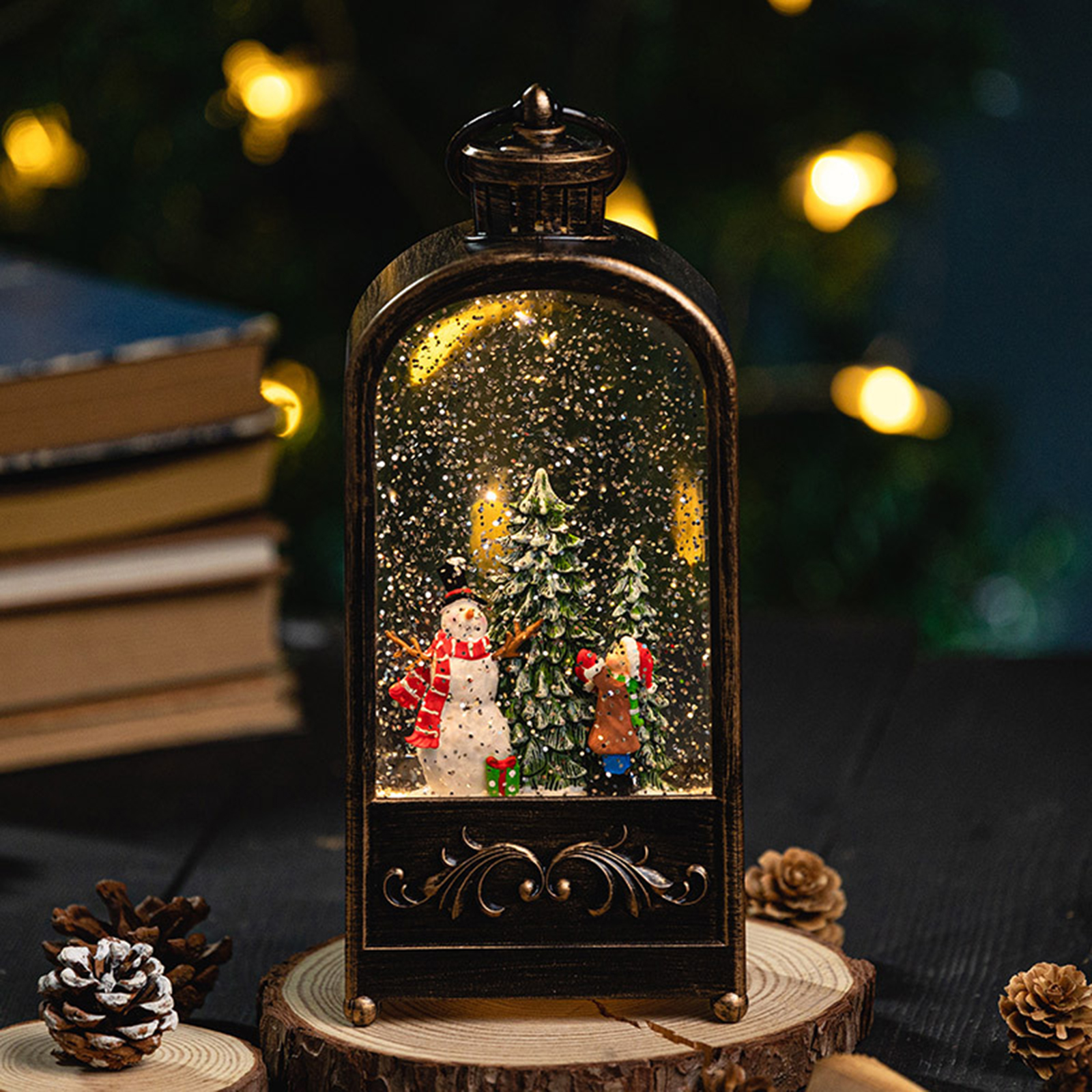 Christmas Decorations Wind Lan - Snow Globe Musical บทวิจารณ์และราคา