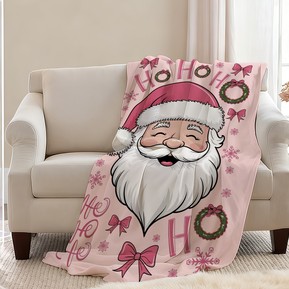 Pink Christmas Blanket Throw S - Christmas Throw Blanket บทวิจารณ์และราคา