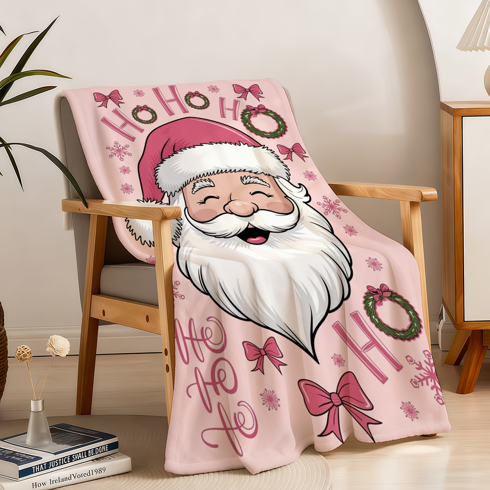 Pink Christmas Blanket Throw S - Christmas Throw Blanket บทวิจารณ์และราคา