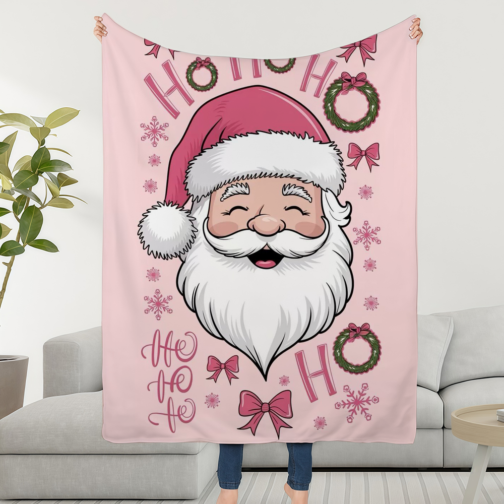 Pink Christmas Blanket Throw S - Christmas Throw Blanket บทวิจารณ์และราคา