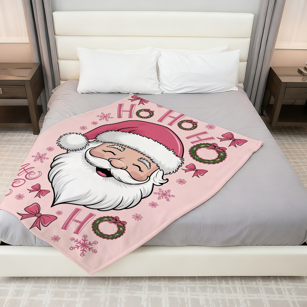 Pink Christmas Blanket Throw S - Christmas Throw Blanket บทวิจารณ์และราคา