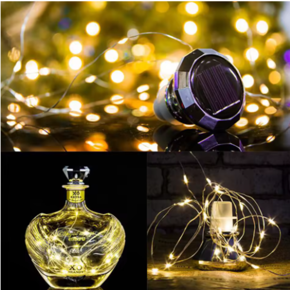Solar Powered Bottle Stopper S - Led Fairy String Lights บทวิจารณ์และราคา