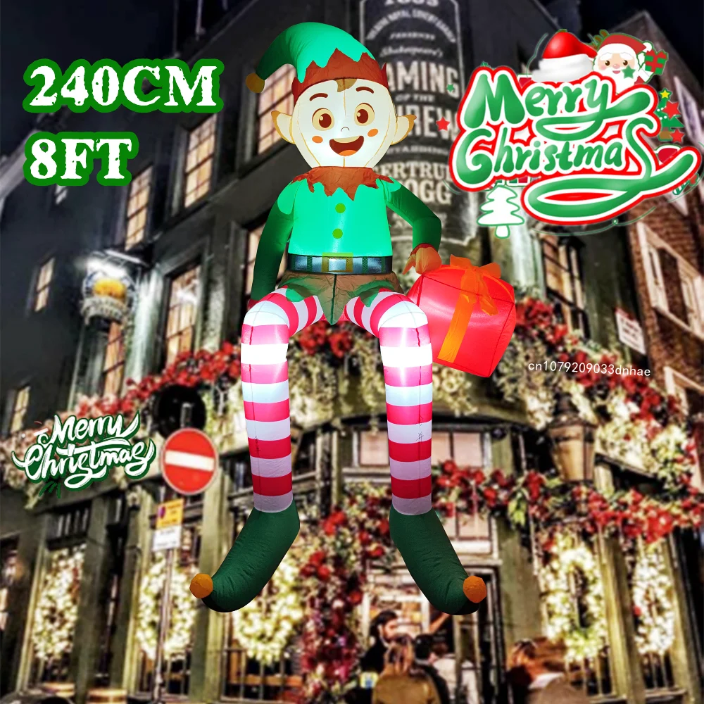8FT Christmas Inflatable Trim  - Christmas Lights Outdoor บทวิจารณ์และราคา