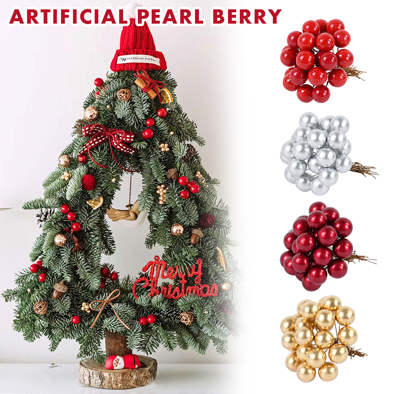 100/200pcs Pearl Stamens Mini  - Christmas Wreath Fake บทวิจารณ์และราคา