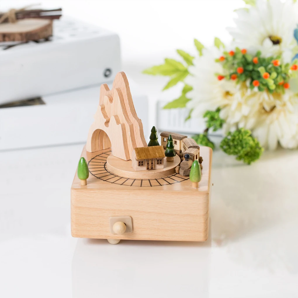 Wooden Carousel Music Box Orna - Snow Globe Musical บทวิจารณ์และราคา