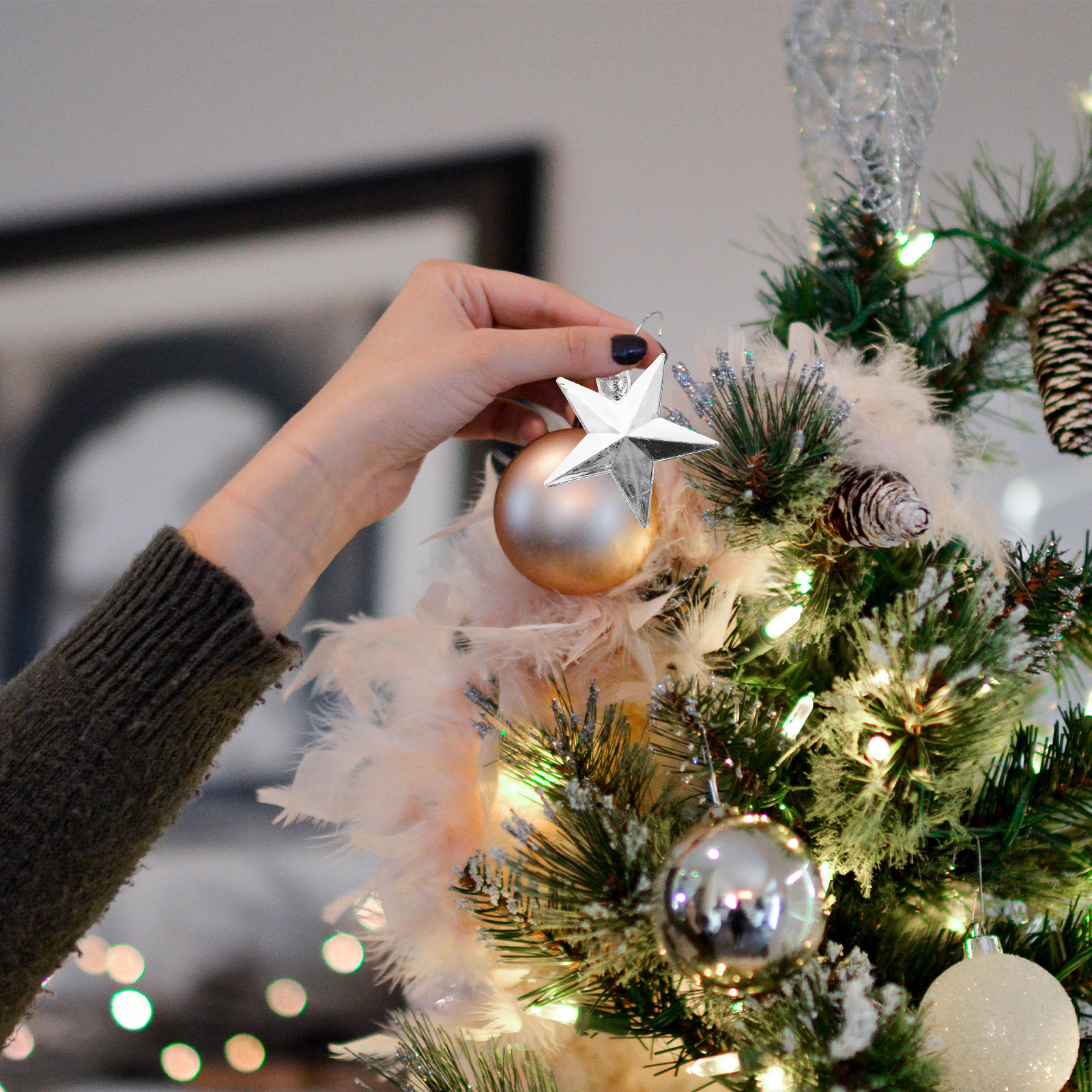 20Pcs Christmas Star Ornament  - Star Tree Topper บทวิจารณ์และราคา