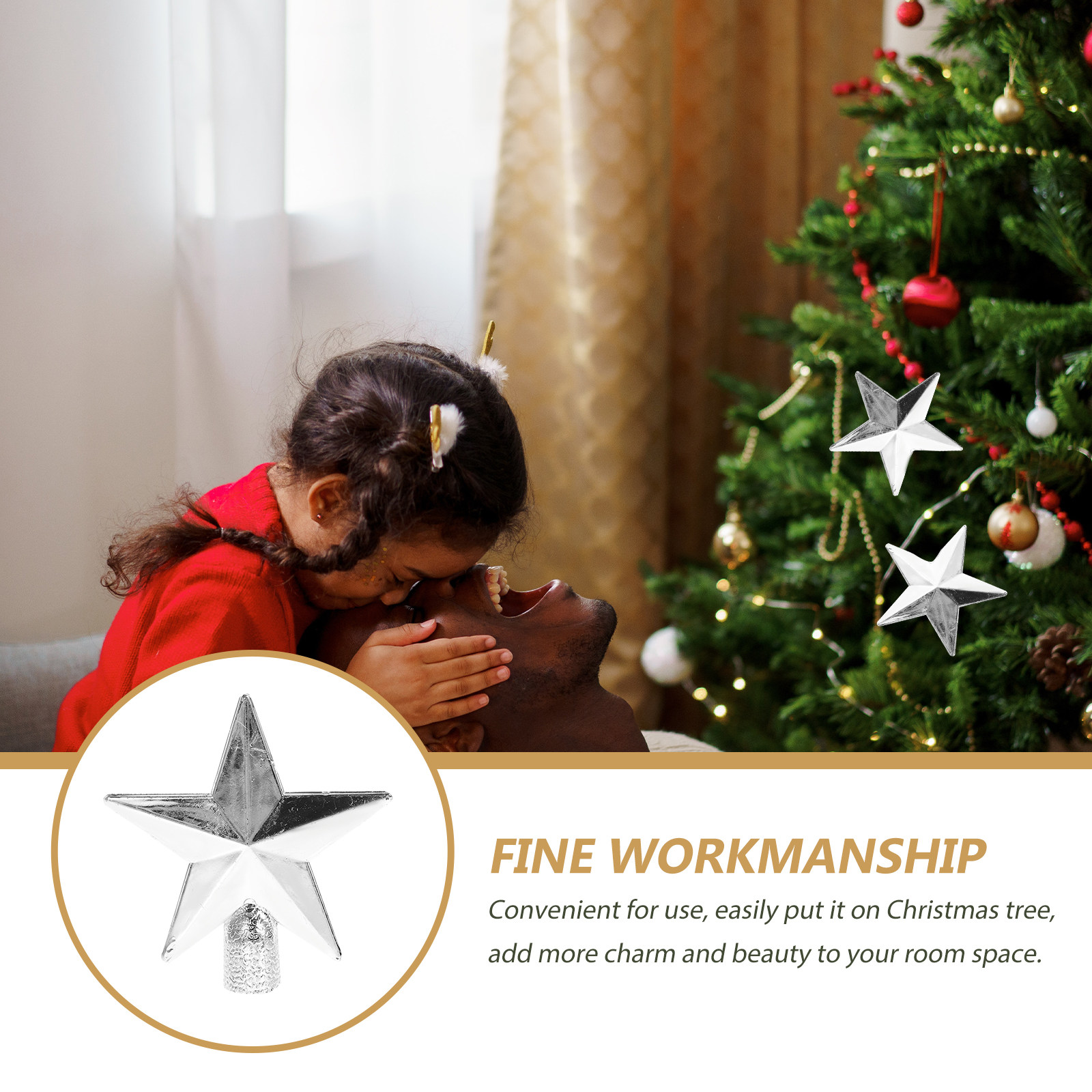 20Pcs Christmas Star Ornament  - Star Tree Topper บทวิจารณ์และราคา