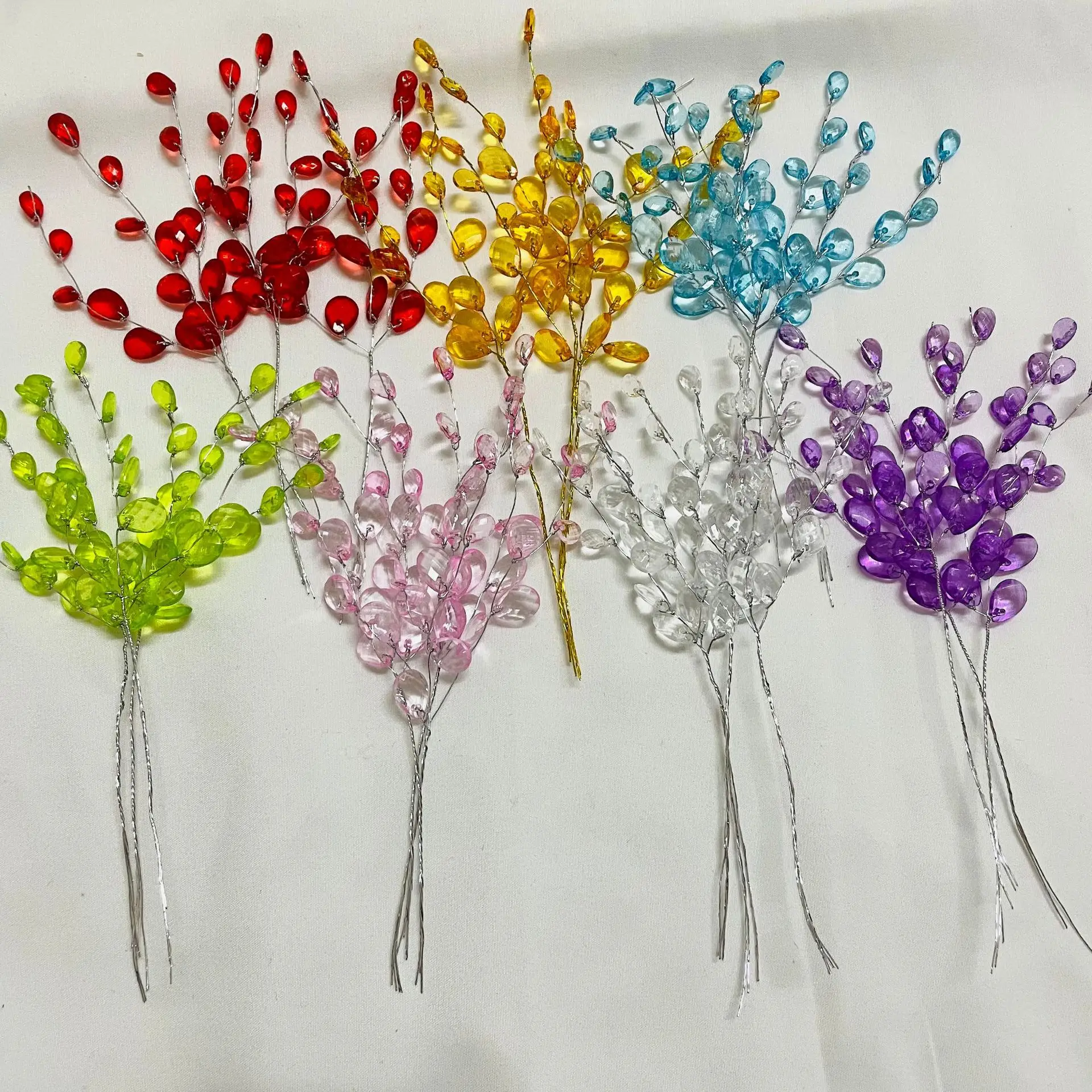 50Pcs 3-Forks Acrylic Strip Wa - Christmas Wreath Fake บทวิจารณ์และราคา