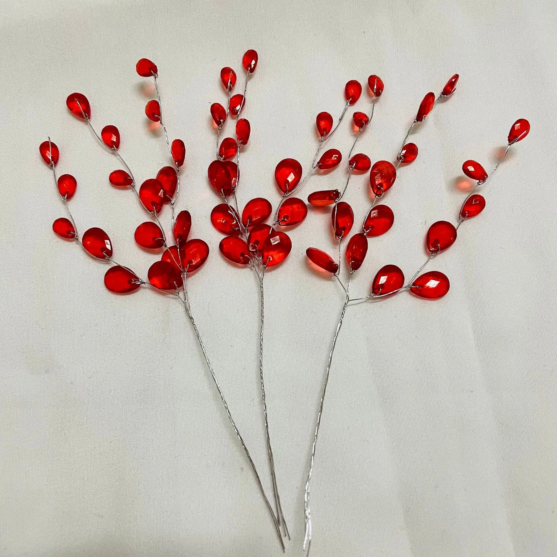 50Pcs 3-Forks Acrylic Strip Wa - Christmas Wreath Fake บทวิจารณ์และราคา