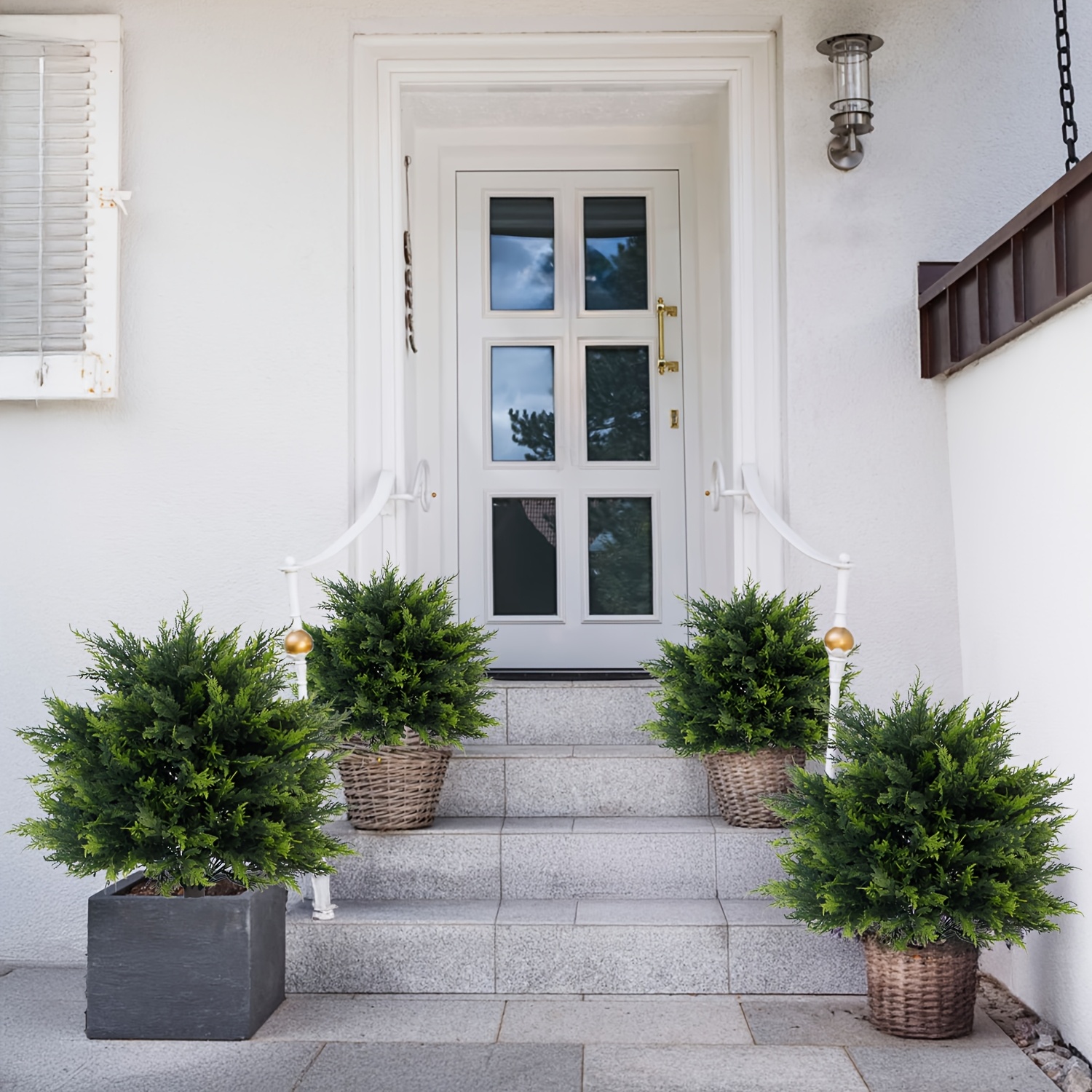 2pcs Outdoor Artificial Greene - Christmas Tree Artificial บทวิจารณ์และราคา