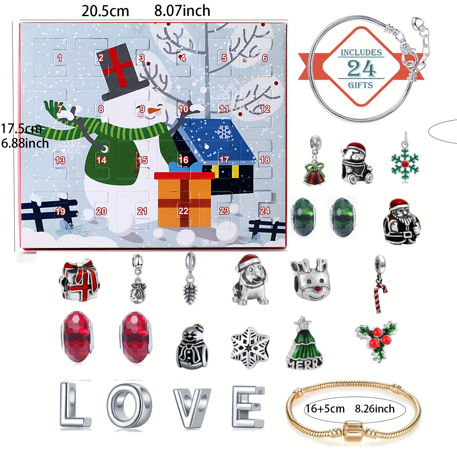 Snowman Christmas Advent Calen - Advent Calendar Gift บทวิจารณ์และราคา
