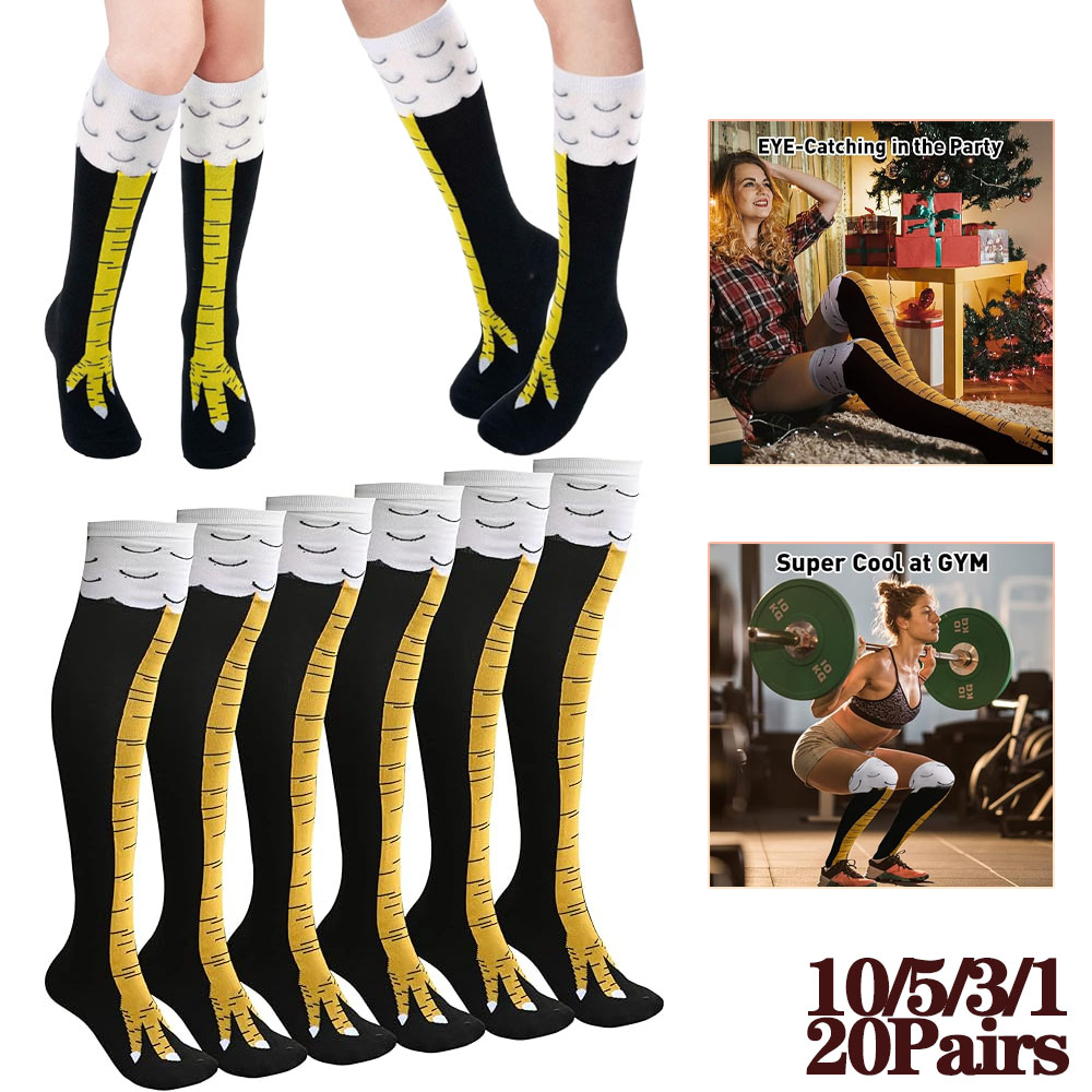 1-20Pairs Funny 3D Chicken Cla - Christmas Stocking Hanging บทวิจารณ์และราคา