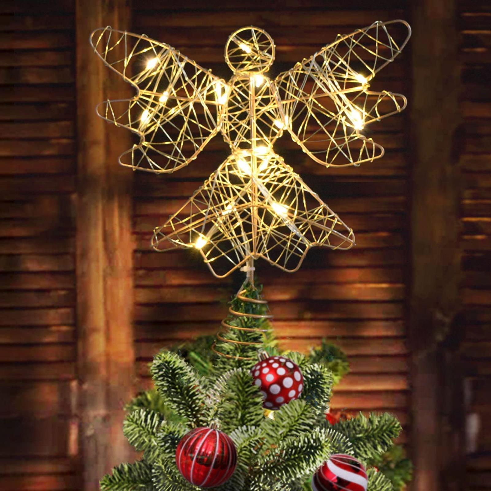 Christmas Tree Topper Lighted  - Star Tree Topper บทวิจารณ์และราคา