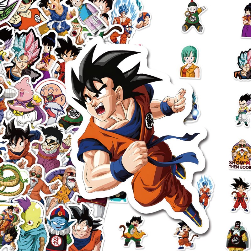60pcs Anime Dragon Ball sticke - Ornament Ball Set บทวิจารณ์และราคา