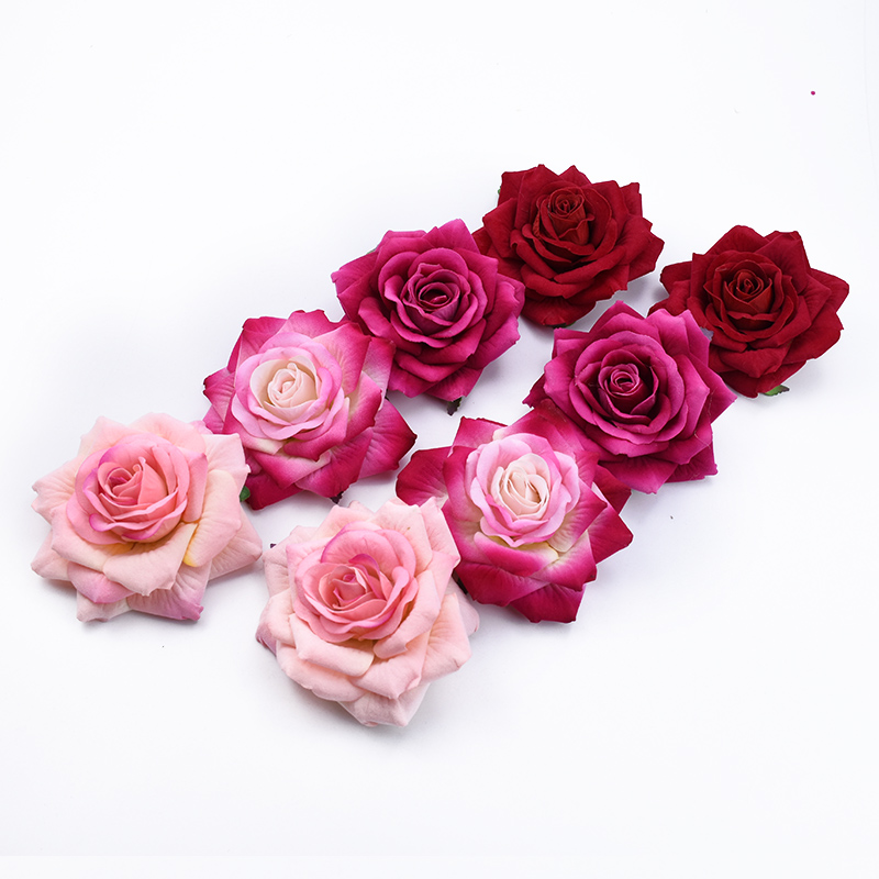 50PCS 10CM Big Roses Artificia - Christmas Wreath Fake บทวิจารณ์และราคา