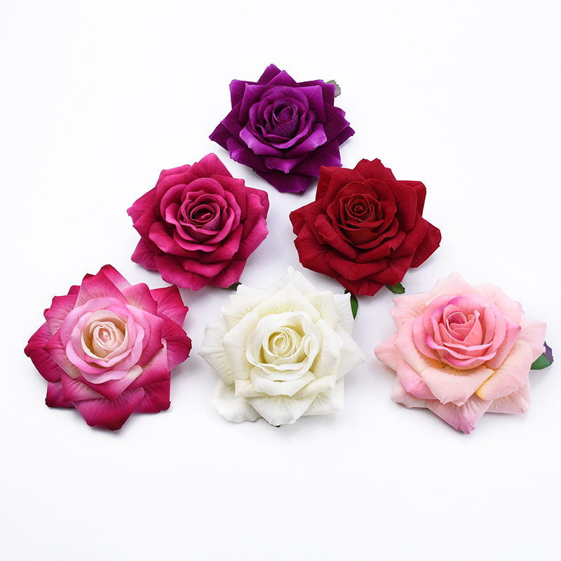 50PCS 10CM Big Roses Artificia - Christmas Wreath Fake บทวิจารณ์และราคา