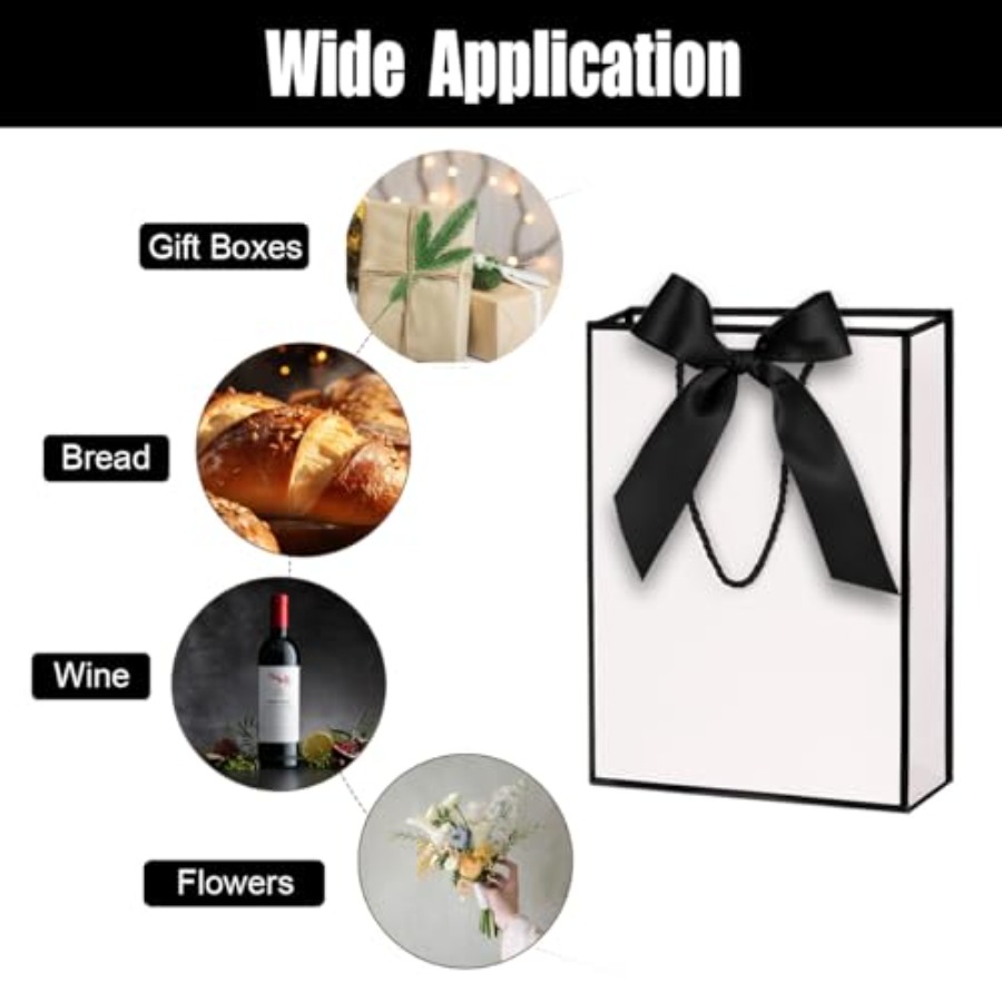 Gift Bags for Presents, 2 Pack - Ribbon Bow Gift บทวิจารณ์และราคา