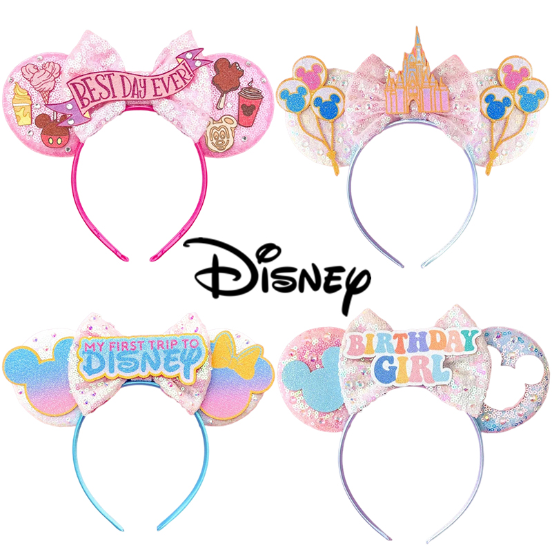 Disney Birthday Girls Mickey M - Ribbon Bow Gift บทวิจารณ์และราคา