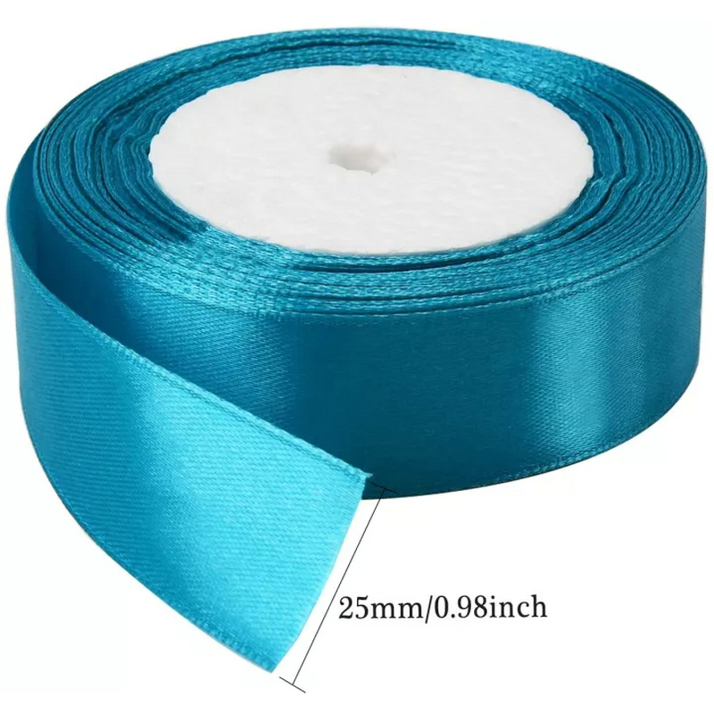 25 Yards 25mm Satin Ribbon For - Ribbon Bow Gift บทวิจารณ์และราคา