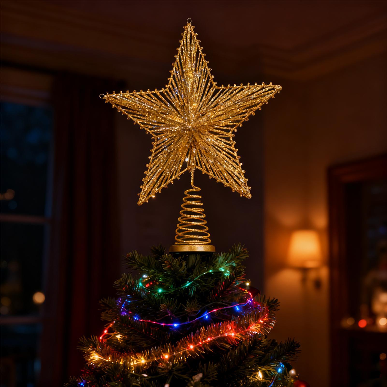 Christmas Star Tree Topper Orn - Star Tree Topper บทวิจารณ์และราคา