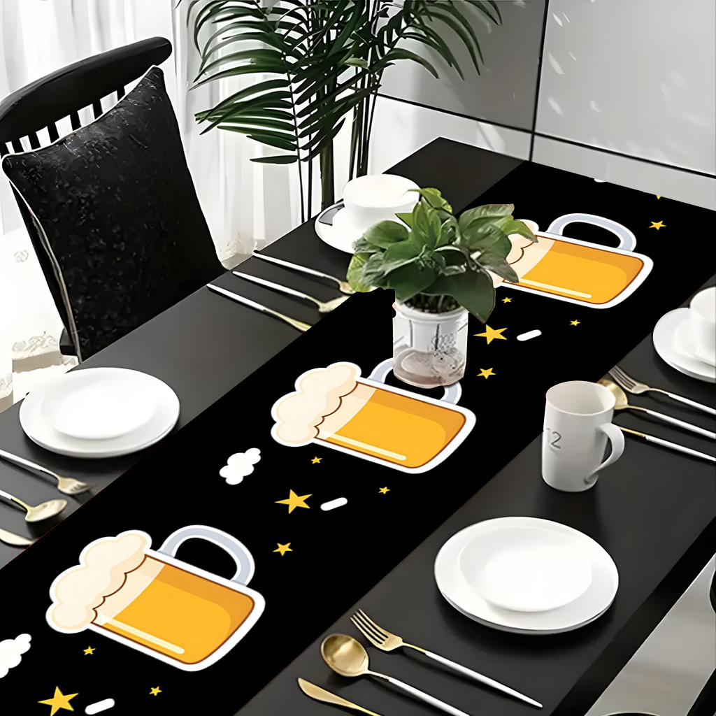1pc 2D Flat Printed Table Runn - Christmas Table Runner บทวิจารณ์และราคา