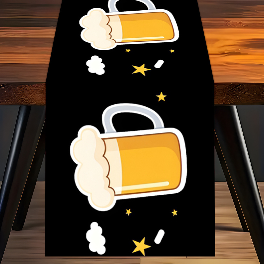 1pc 2D Flat Printed Table Runn - Christmas Table Runner บทวิจารณ์และราคา