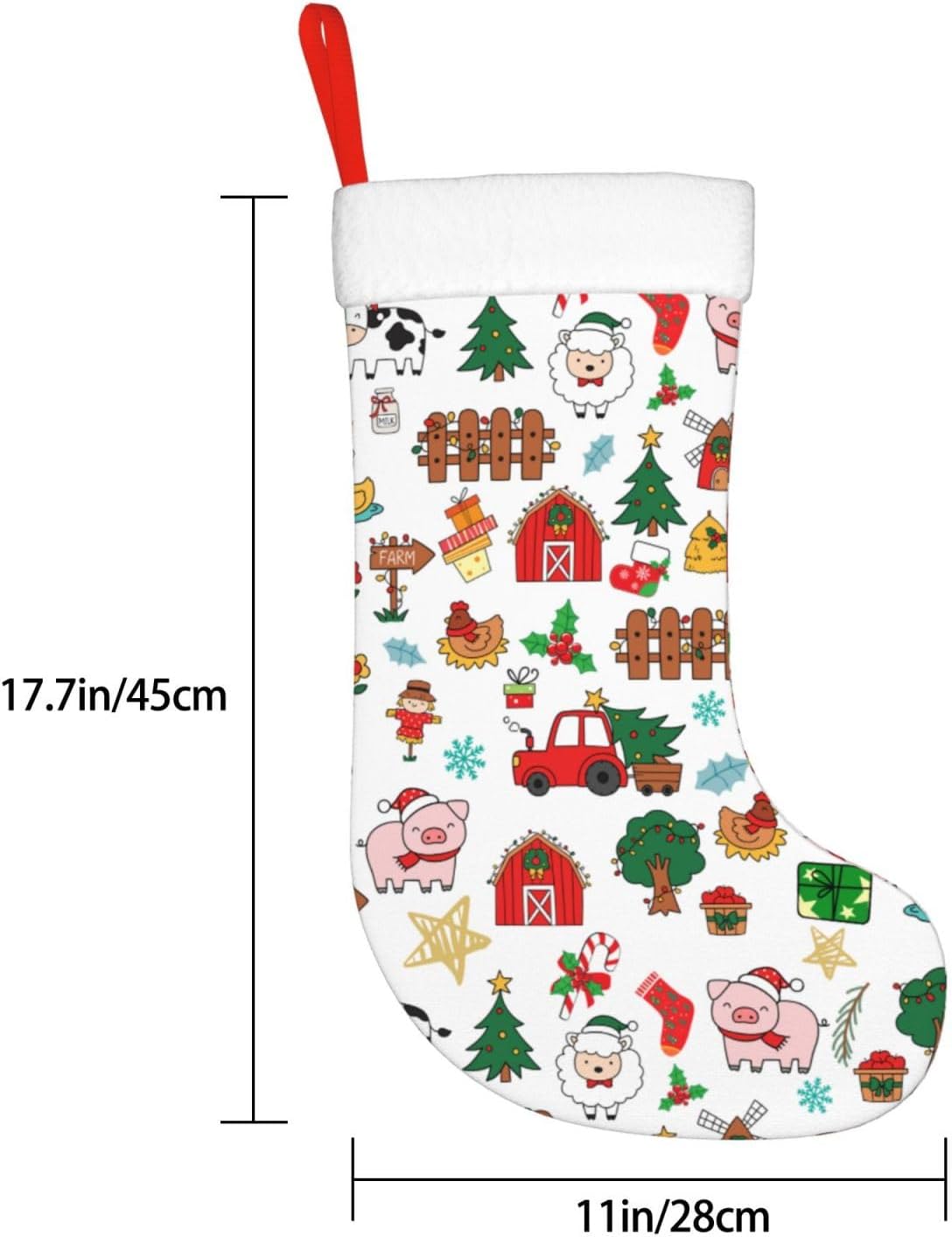 Farm Animals Christmas Stockin - Christmas Stocking Hanging บทวิจารณ์และราคา