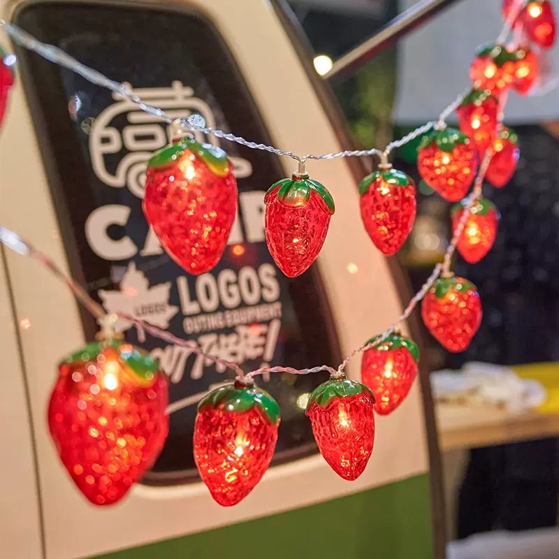 6.5FT 10LEDS Strawberry String - Led Fairy String Lights บทวิจารณ์และราคา