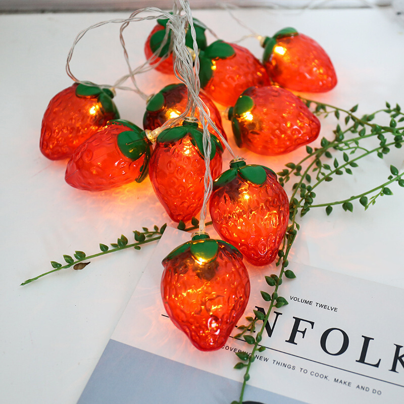 6.5FT 10LEDS Strawberry String - Led Fairy String Lights บทวิจารณ์และราคา