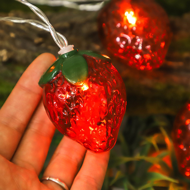 6.5FT 10LEDS Strawberry String - Led Fairy String Lights บทวิจารณ์และราคา