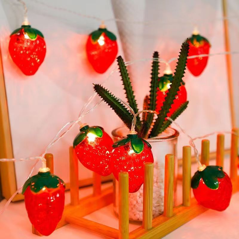 6.5FT 10LEDS Strawberry String - Led Fairy String Lights บทวิจารณ์และราคา