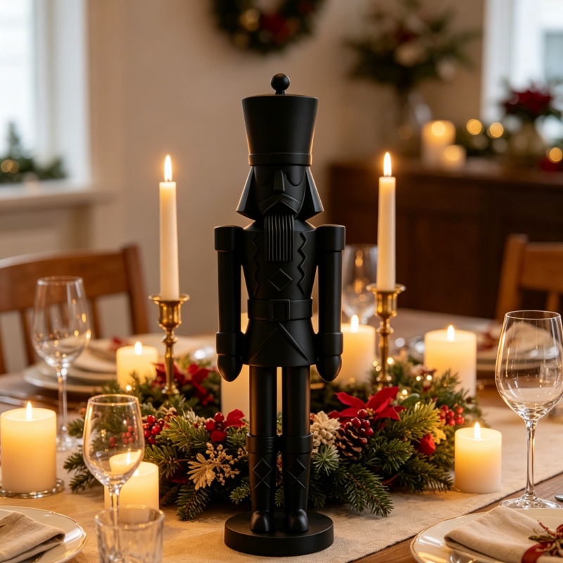Minimalist Black Nutcracker So - Nutcracker Figurine บทวิจารณ์และราคา