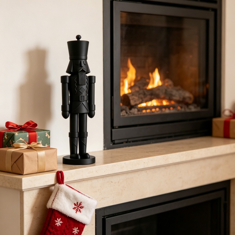Minimalist Black Nutcracker So - Nutcracker Figurine บทวิจารณ์และราคา