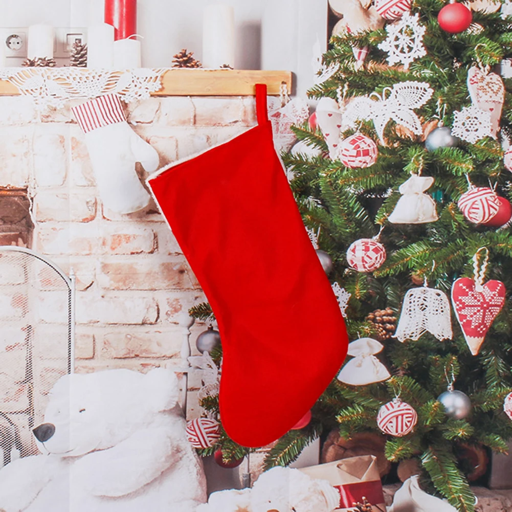 Christmas Plush Santa Claus Fa - Christmas Stocking Hanging บทวิจารณ์และราคา