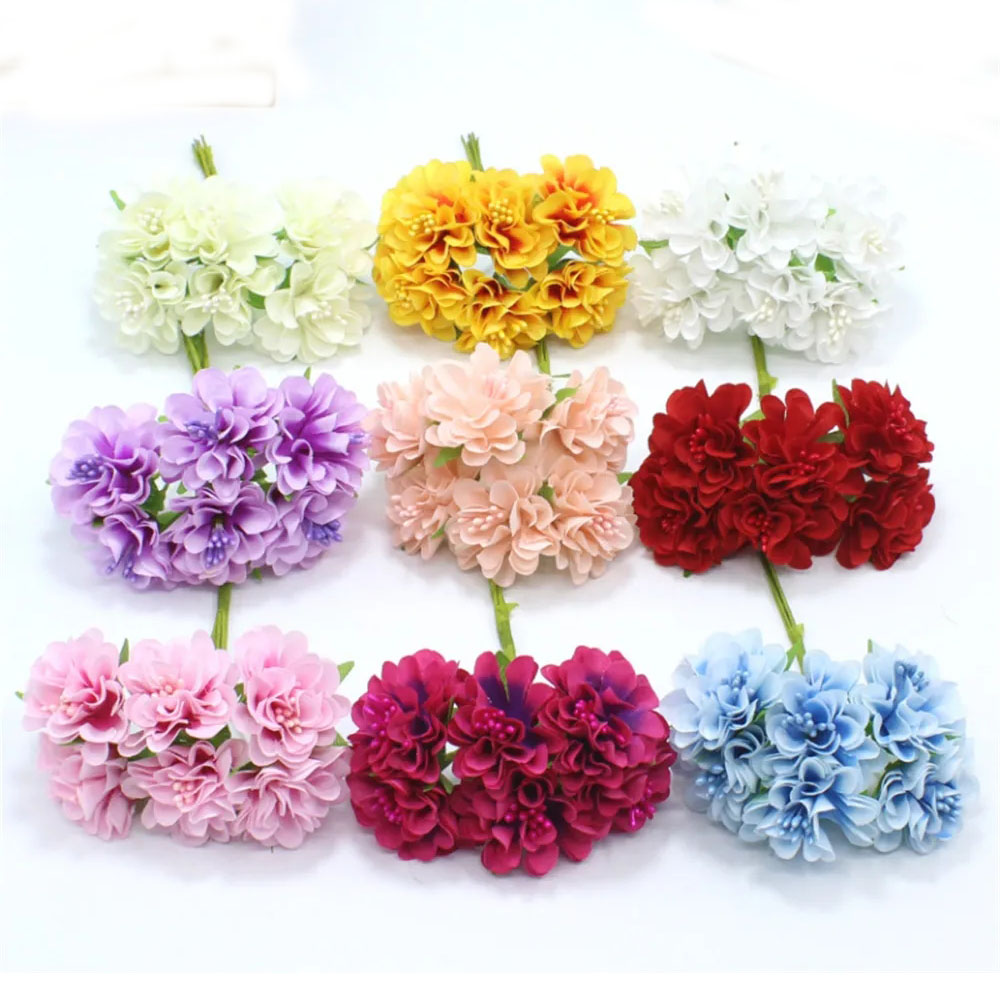 18PCS Bouquet Artificial Flowe - Christmas Wreath Fake บทวิจารณ์และราคา
