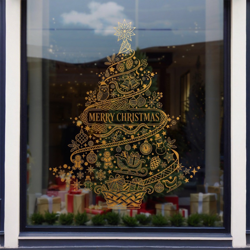 Merry Christmas Home Decoratio - Snowflake Window Decal บทวิจารณ์และราคา