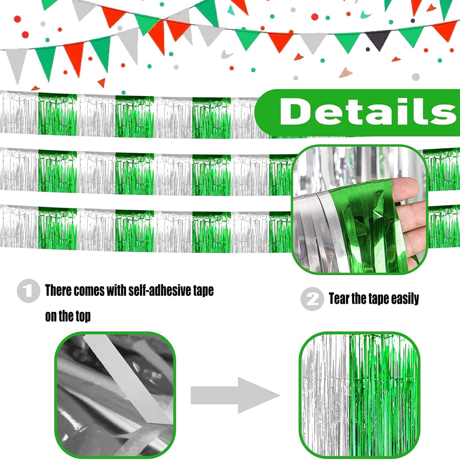 4 Pcs St Patrick Party Decorat - Tinsel Garland Decoration บทวิจารณ์และราคา