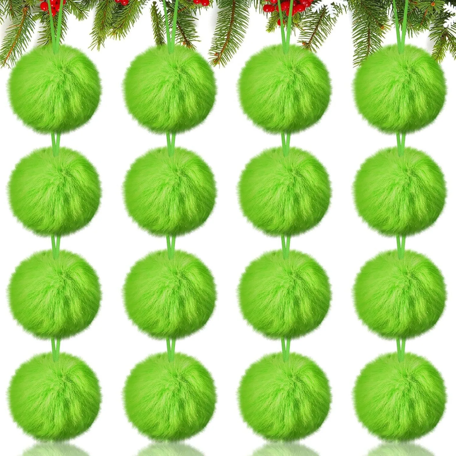 Christmas Green Long Plush Bal - Santa Hat Plush บทวิจารณ์และราคา