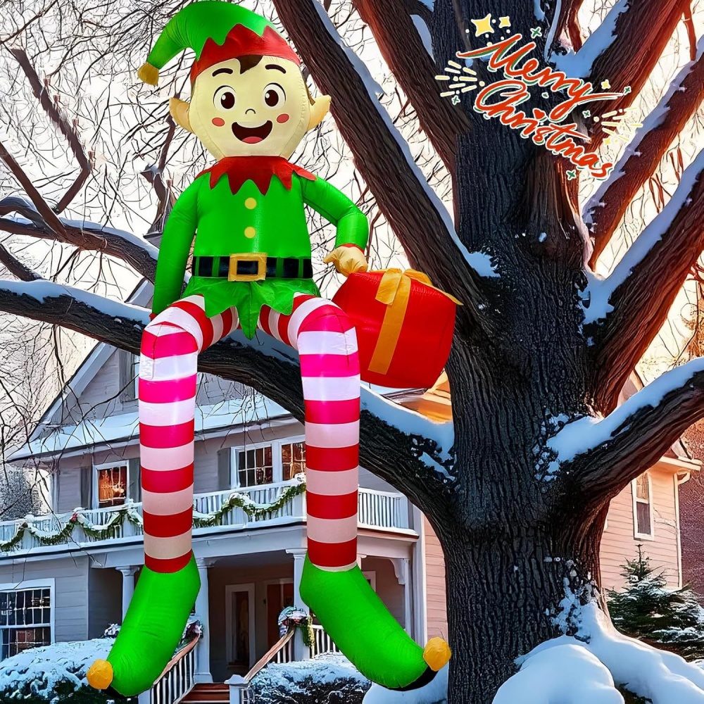 8FT Christmas Inflatables Sitt - Christmas Lights Outdoor บทวิจารณ์และราคา