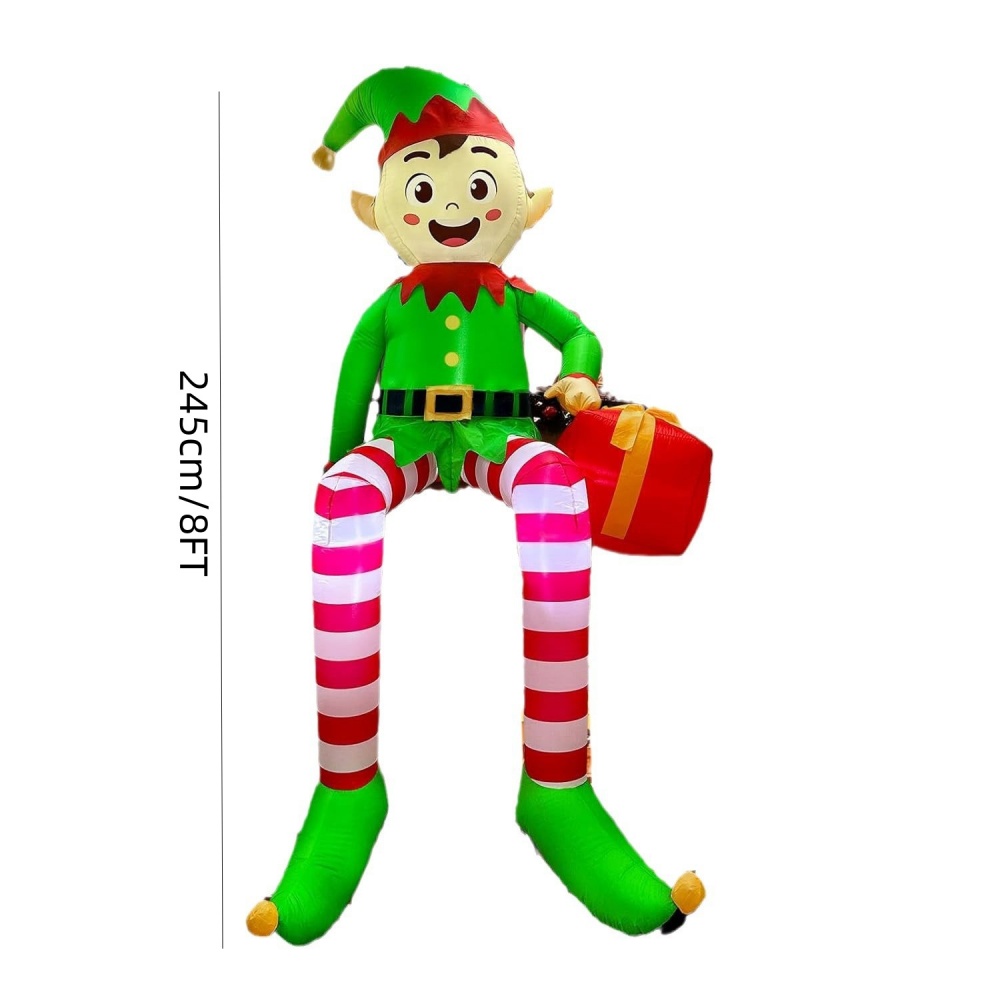 8FT Christmas Inflatables Sitt - Christmas Lights Outdoor บทวิจารณ์และราคา