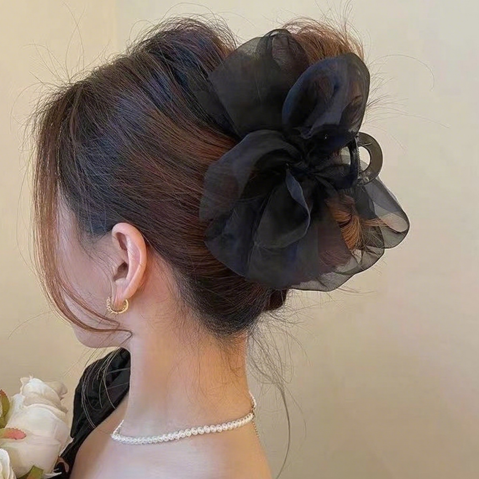 1PCFashion Mesh Tulle Large Bo - Ribbon Bow Gift บทวิจารณ์และราคา