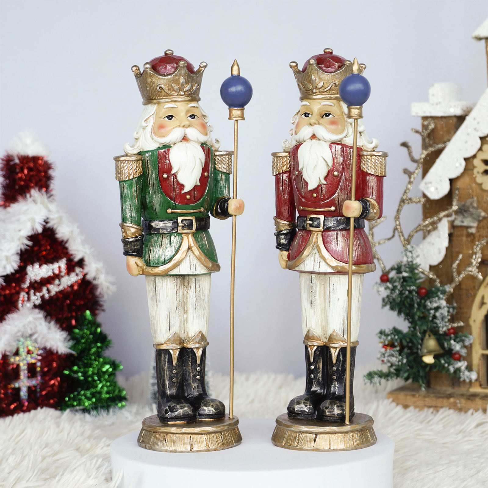 10 Inch Resin Christmas Nutcra - Nutcracker Figurine บทวิจารณ์และราคา