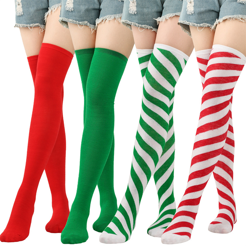 Women Over Knee Socks Christma - Christmas Stocking Hanging บทวิจารณ์และราคา