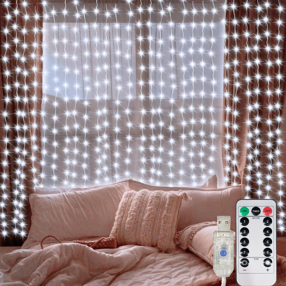 LED Curtain String Lights Garl - Led Fairy String Lights บทวิจารณ์และราคา